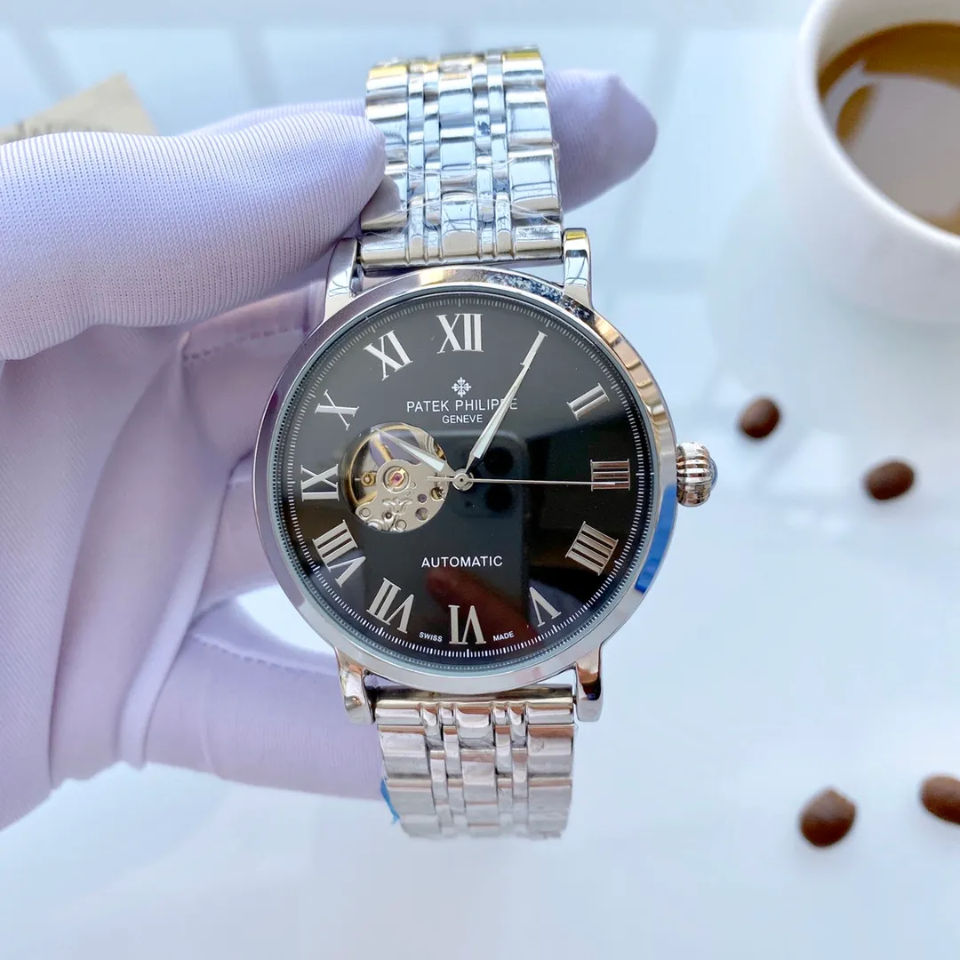 【Foreign Trade Import】💰1440! Patek Philippe (top quality, outstanding debut) 🎉🎉 [Type]: Boutique men's watch (top) exquisite [Strap]: 316L stainless steel strap (durable) [Movement]: Top mechanical movement (stable) [Material]: Mineral super strong mirror (wear-resistant) Exquisite quality and generous style, excellent temperament, wisdom and exclusivity [Size]: 43mm diameter, 12mm thick, hot sale! Welcome to reprint!